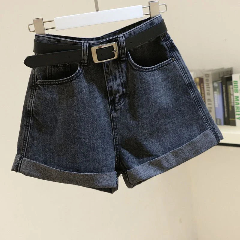 Comfortable Relaxed Fit Jean Shorts