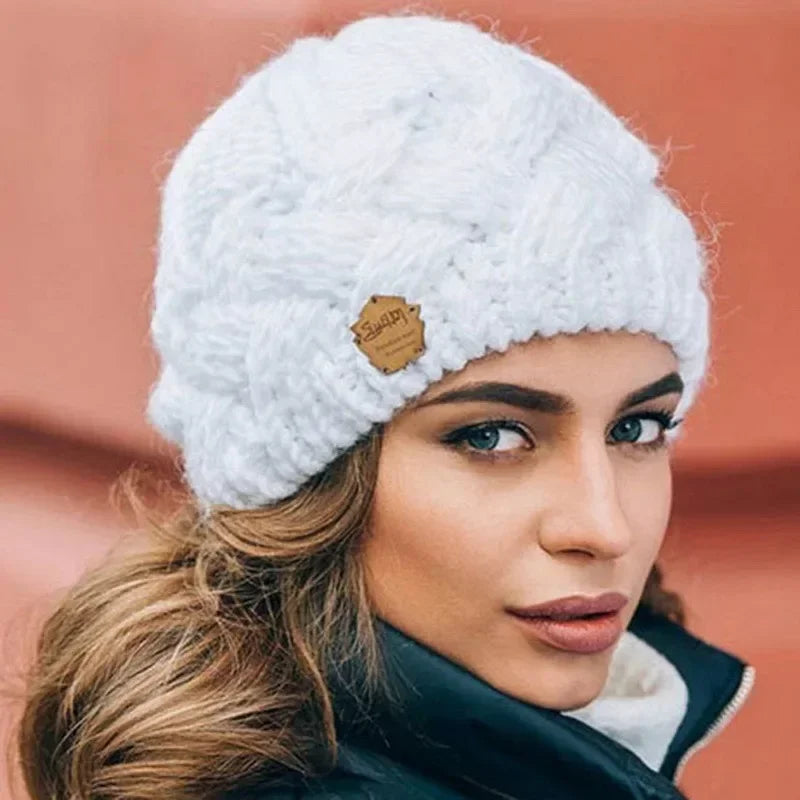 Warm Winter Knit Hat for Ladies - BritishElegance