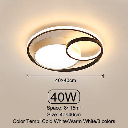 Modern Endless Ring LED Ceiling Lamp