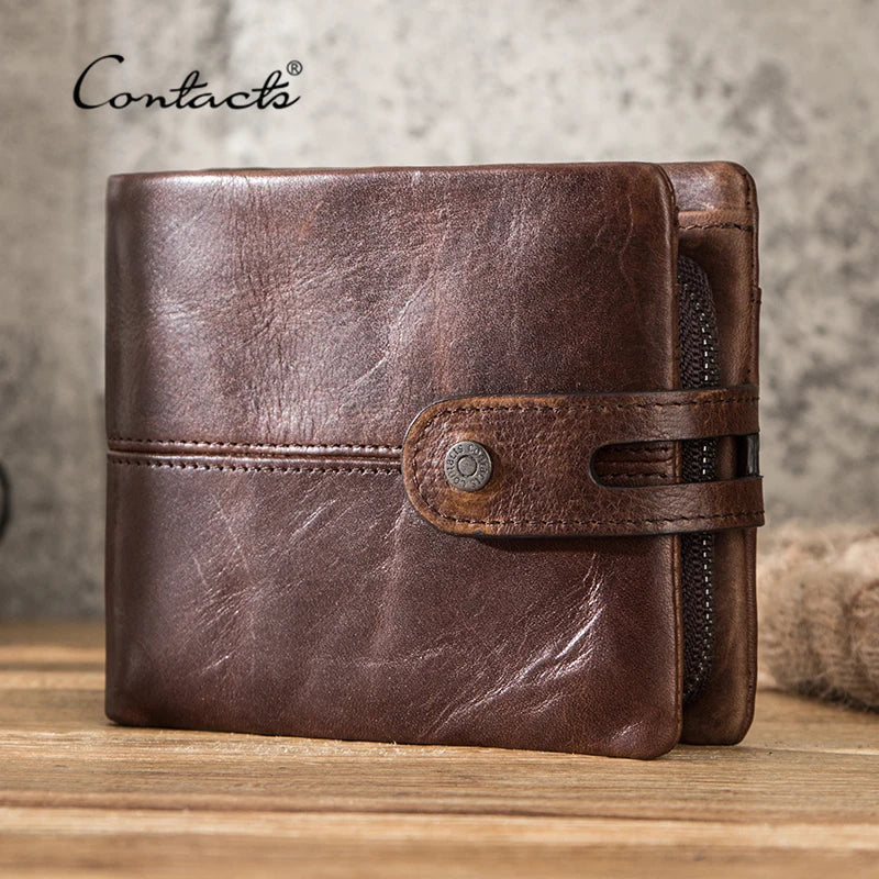Vintage Brown Leather Men's Wallet - BritishElegance