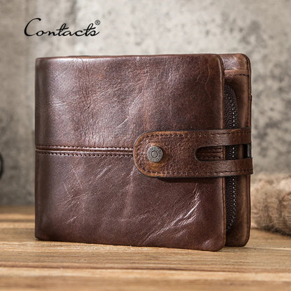 Vintage Brown Leather Men's Wallet - BritishElegance
