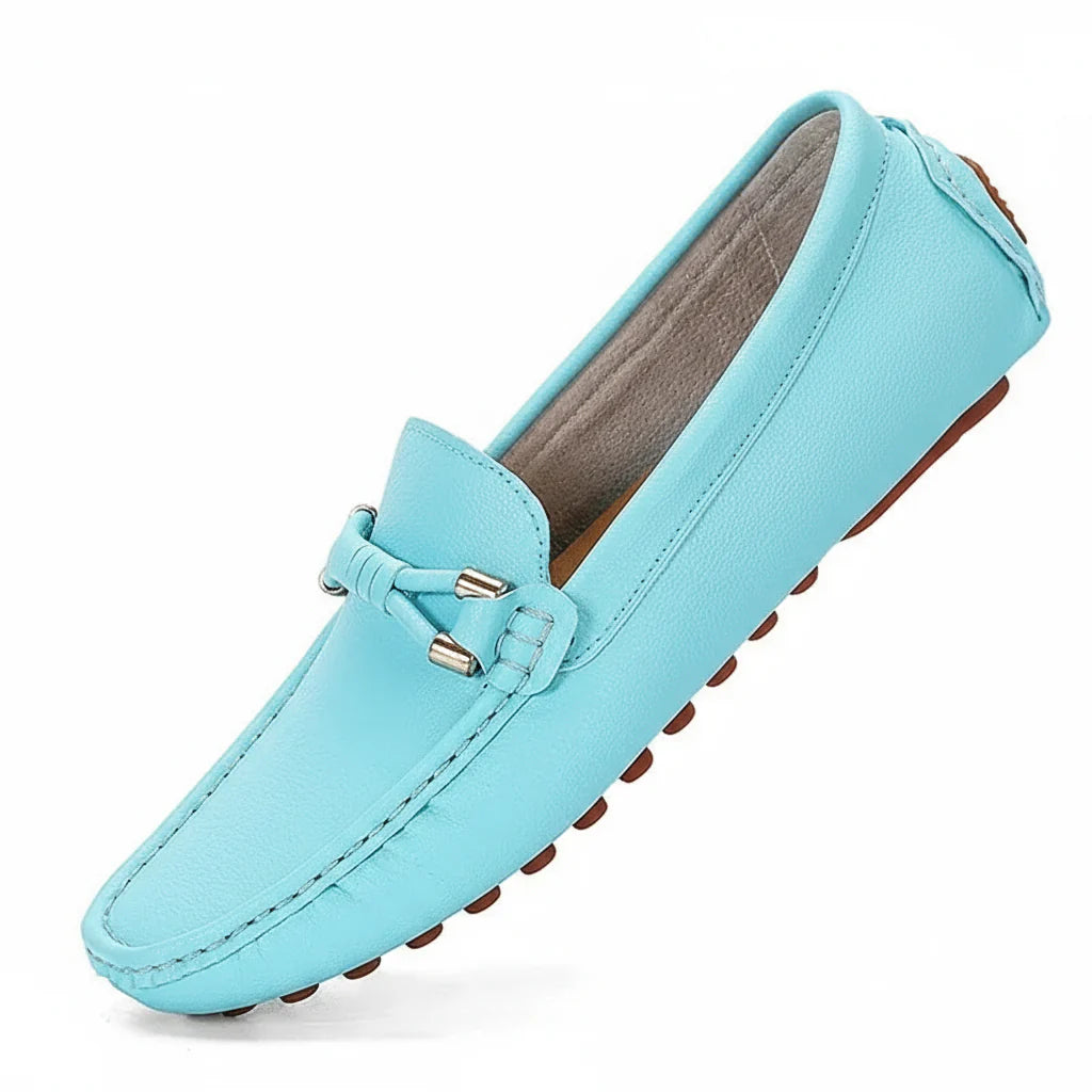 Genuine Leather Slip On Moccasin Shoes