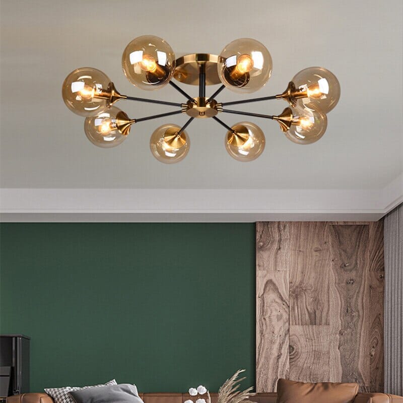 Elegant Green Glass Pendant Light