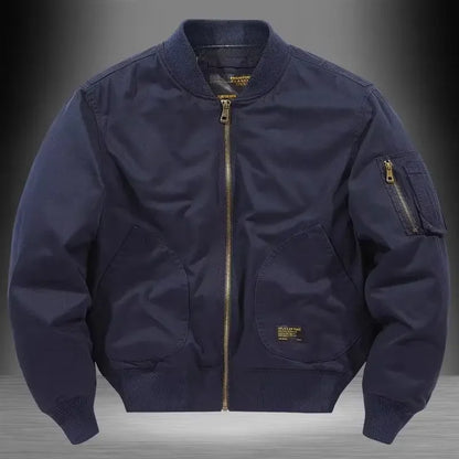Casual Classic Cotton Bomber Jacket – Comfortable Street Style