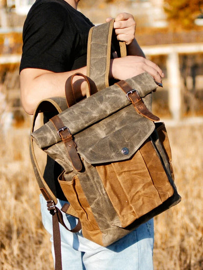 Retro Leather Backpack - BritishElegance