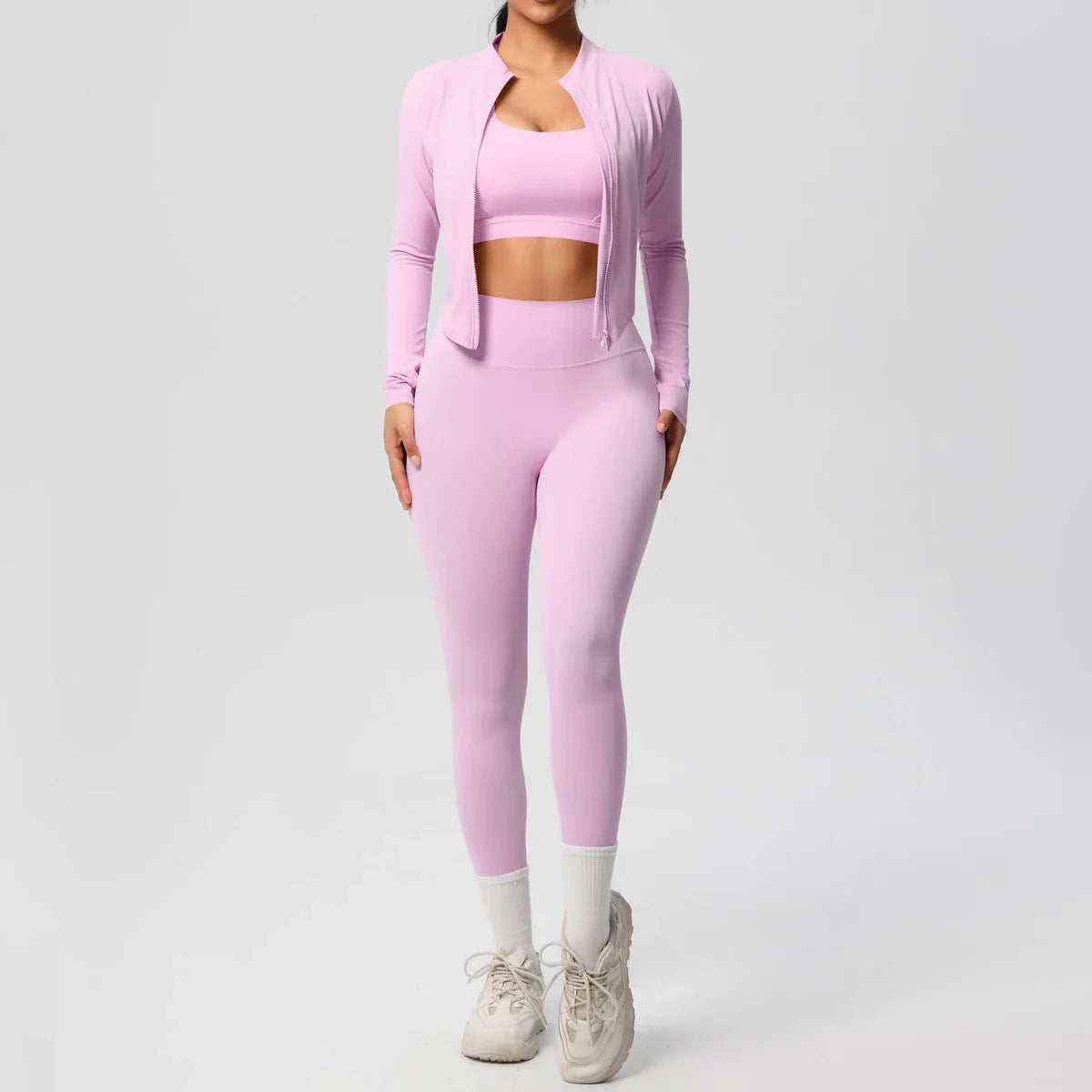 Fitness 3-Piece Sports Outfit for Women