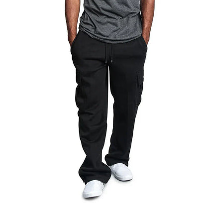 Multi-pocket cargo pants for men