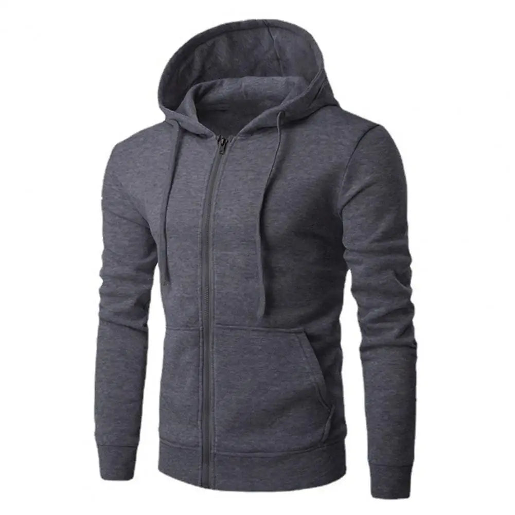 Men's Athletic Slim Fit Zip Hoodie - BritishElegance