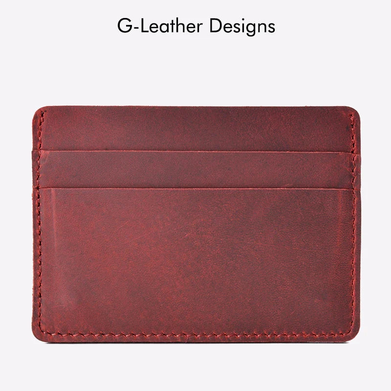 Classic Brown Leather Card Wallet