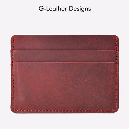 Classic Brown Leather Card Wallet