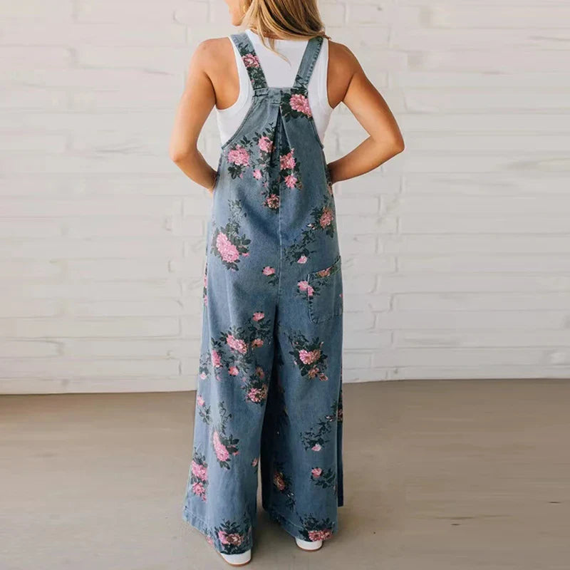 Classic Blue Jeans Romper for Women