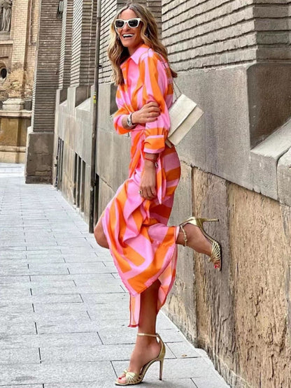Louisa – Summer Wrap Dress with Collar