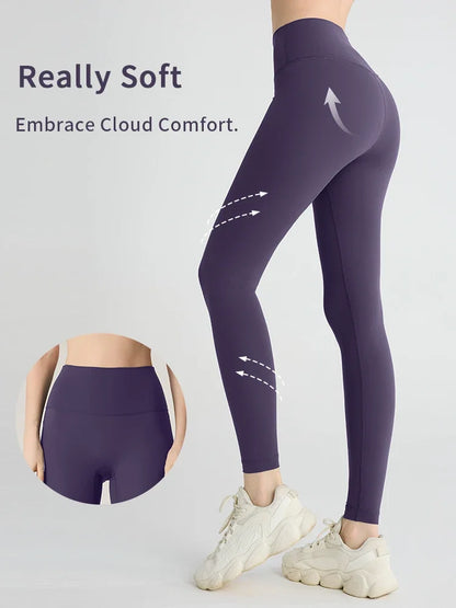 Comfortable High Waist Yoga Pants for Women Fitness - BritishElegance