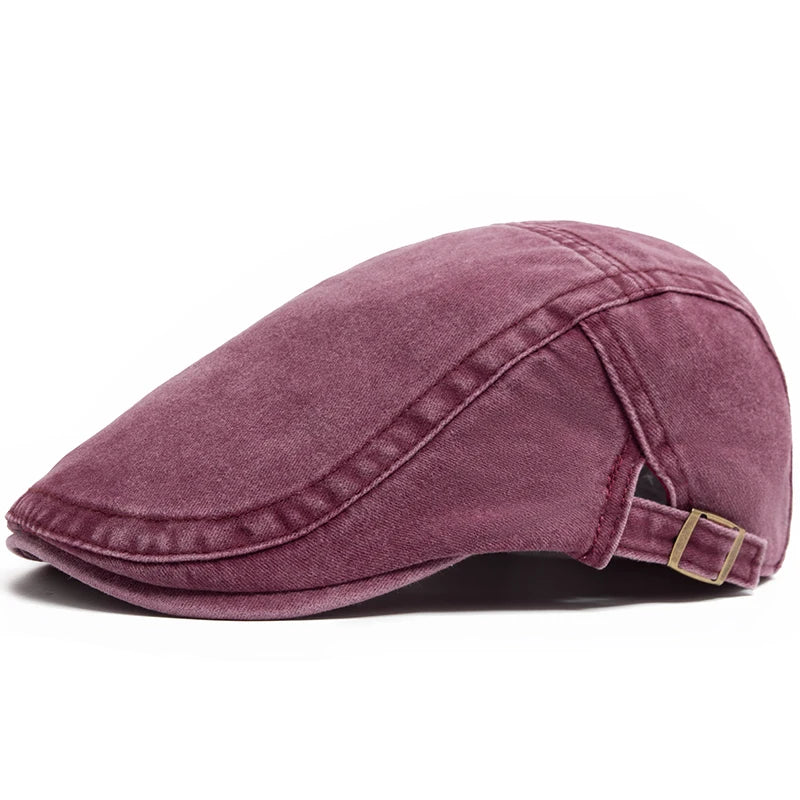 Classic Soft Beret Hat - Adjustable Fit Cap