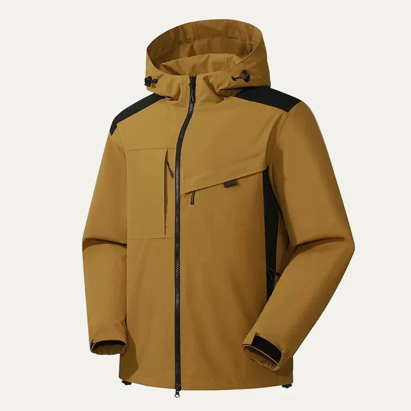 Men’s Minimalist Casual Hooded Technical Jacket