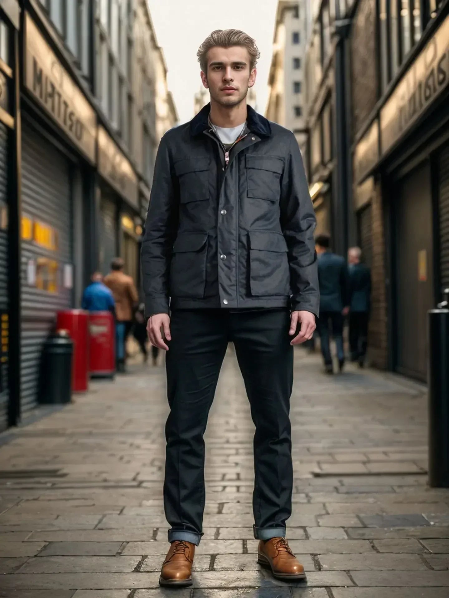 Ethan – Mens Bomber Jacket - Stylish Comfort | Multi-Pocket Jacket