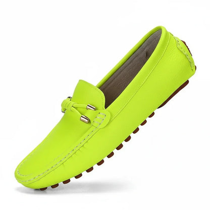 Genuine Leather Slip On Moccasin Shoes