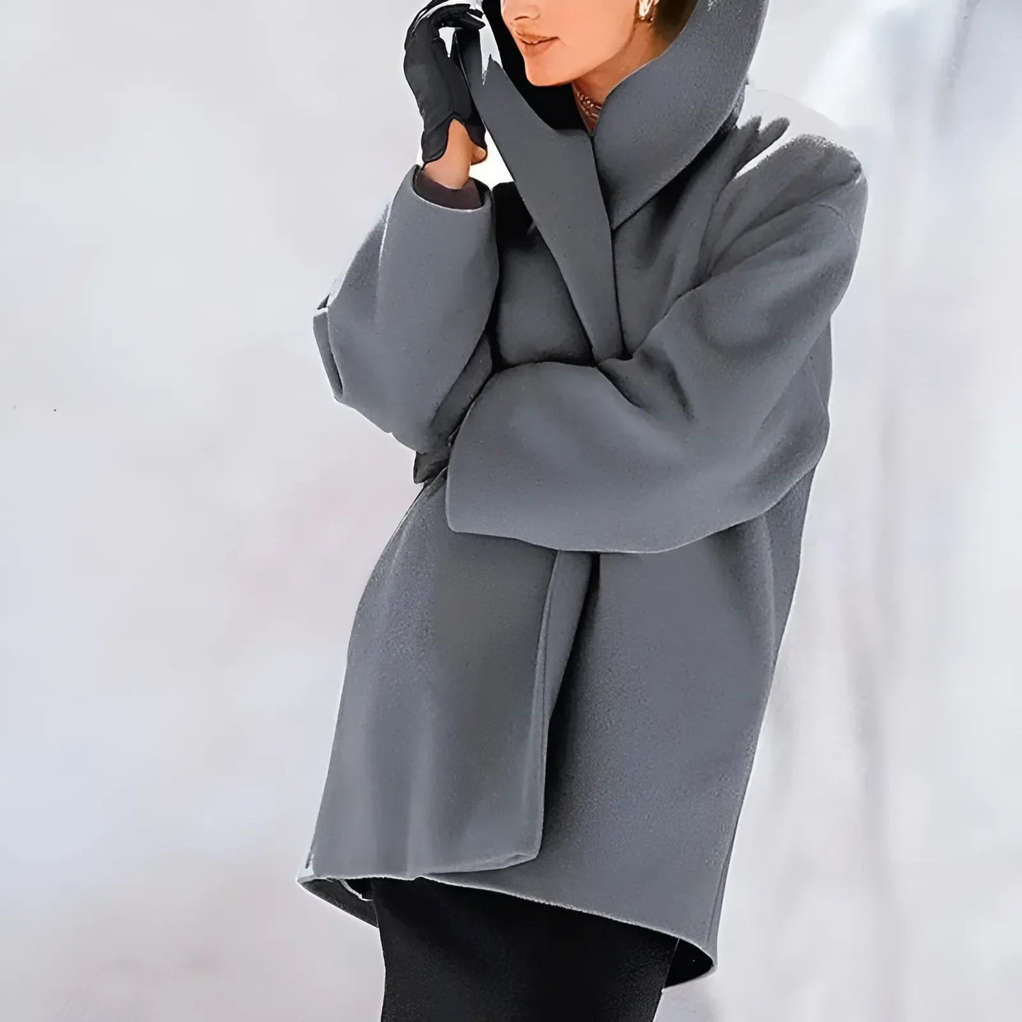 Women's Classic Warm Parka Coat with Button Front