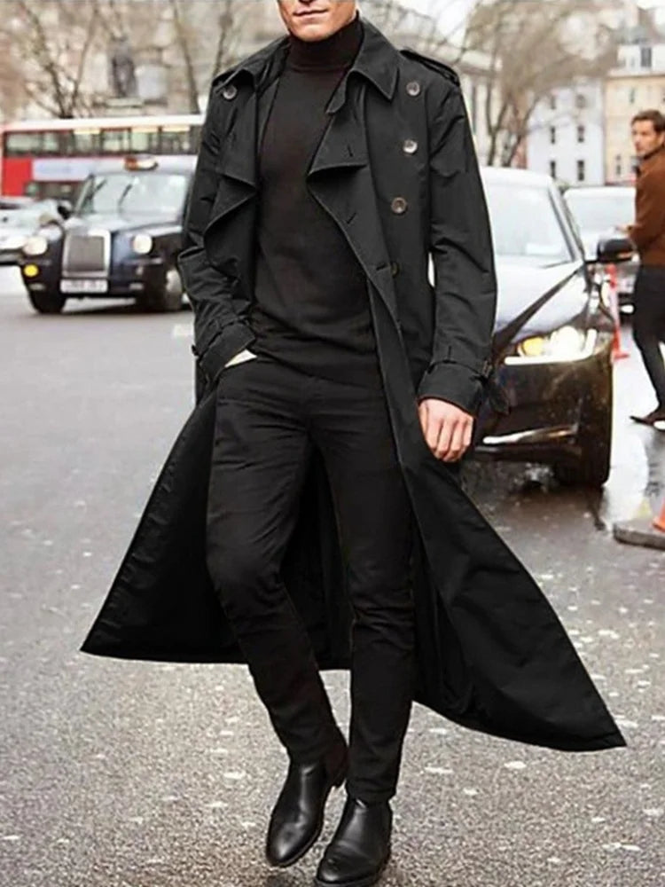 Men's stylish Kramer winter trench coat