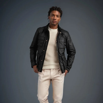 Ethan – Mens Bomber Jacket - Stylish Comfort | Multi-Pocket Jacket