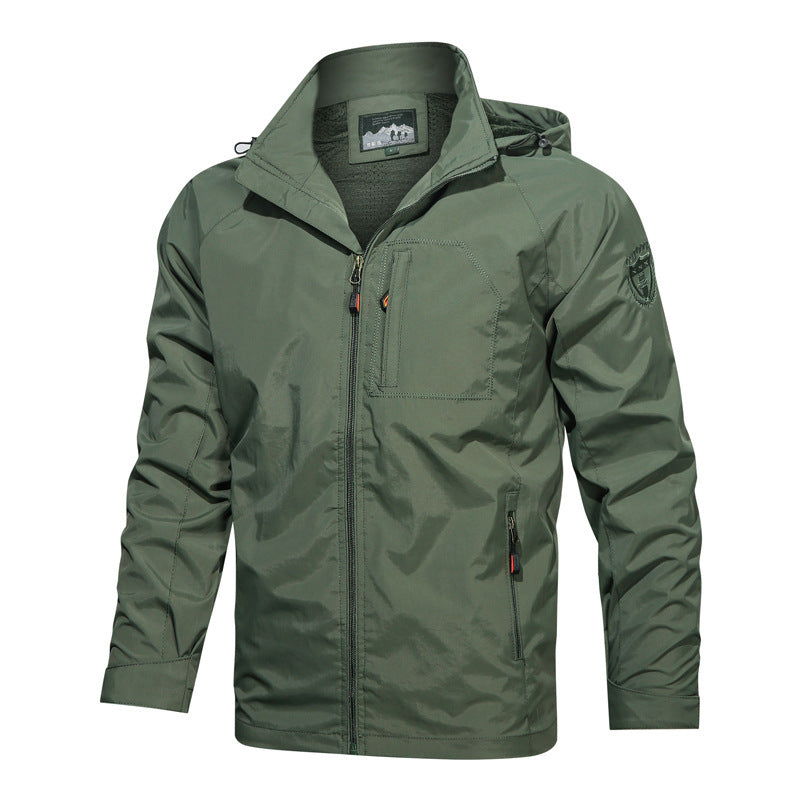 Casual Men's Water Resistant Hoodie Jacket - BritishElegance