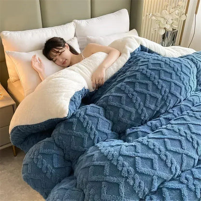 Cozy Plush Cashmere Weighted Blanket for Cold Nights