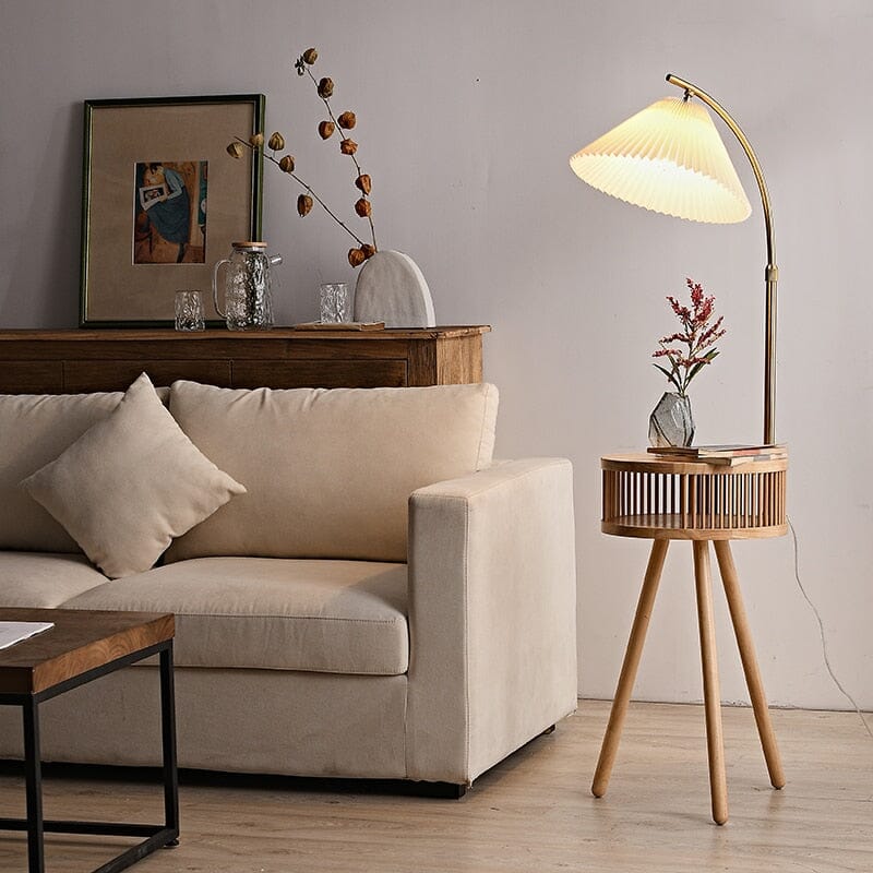 Elegant Floral Standing Lamp - BritishElegance