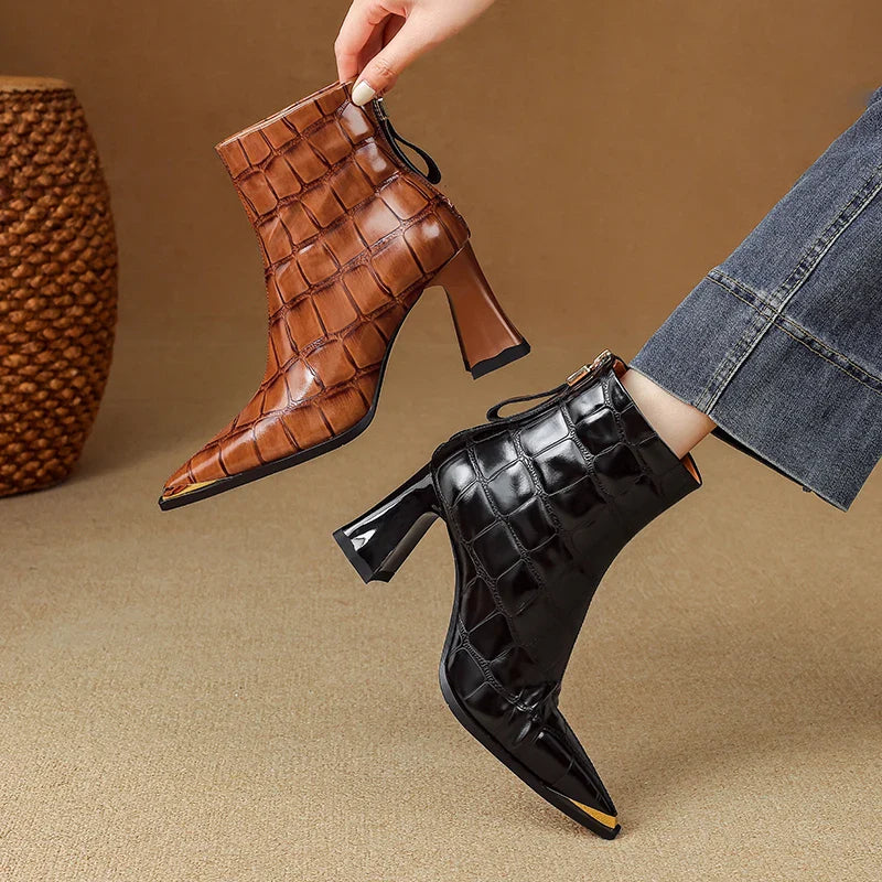 Nysa Genuine Leather Boots