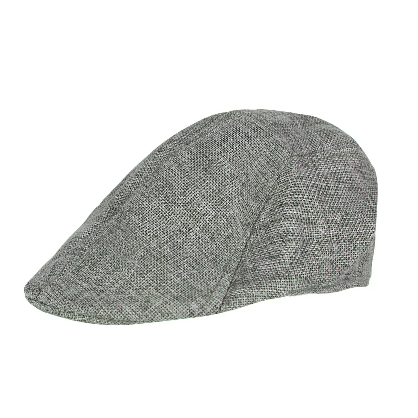 Classic Wool Newsboy Flat Cap - Traditional Unisex Hat