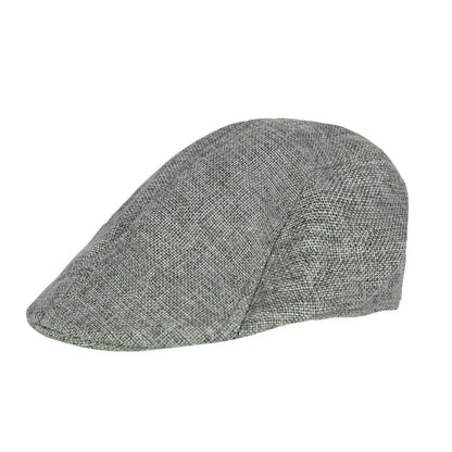 Classic Wool Newsboy Flat Cap - Traditional Unisex Hat