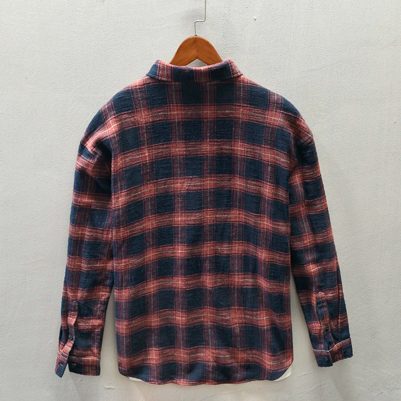 Harlan | Plaid Cotton Shirt – Men’s Relaxed Fit Button Down