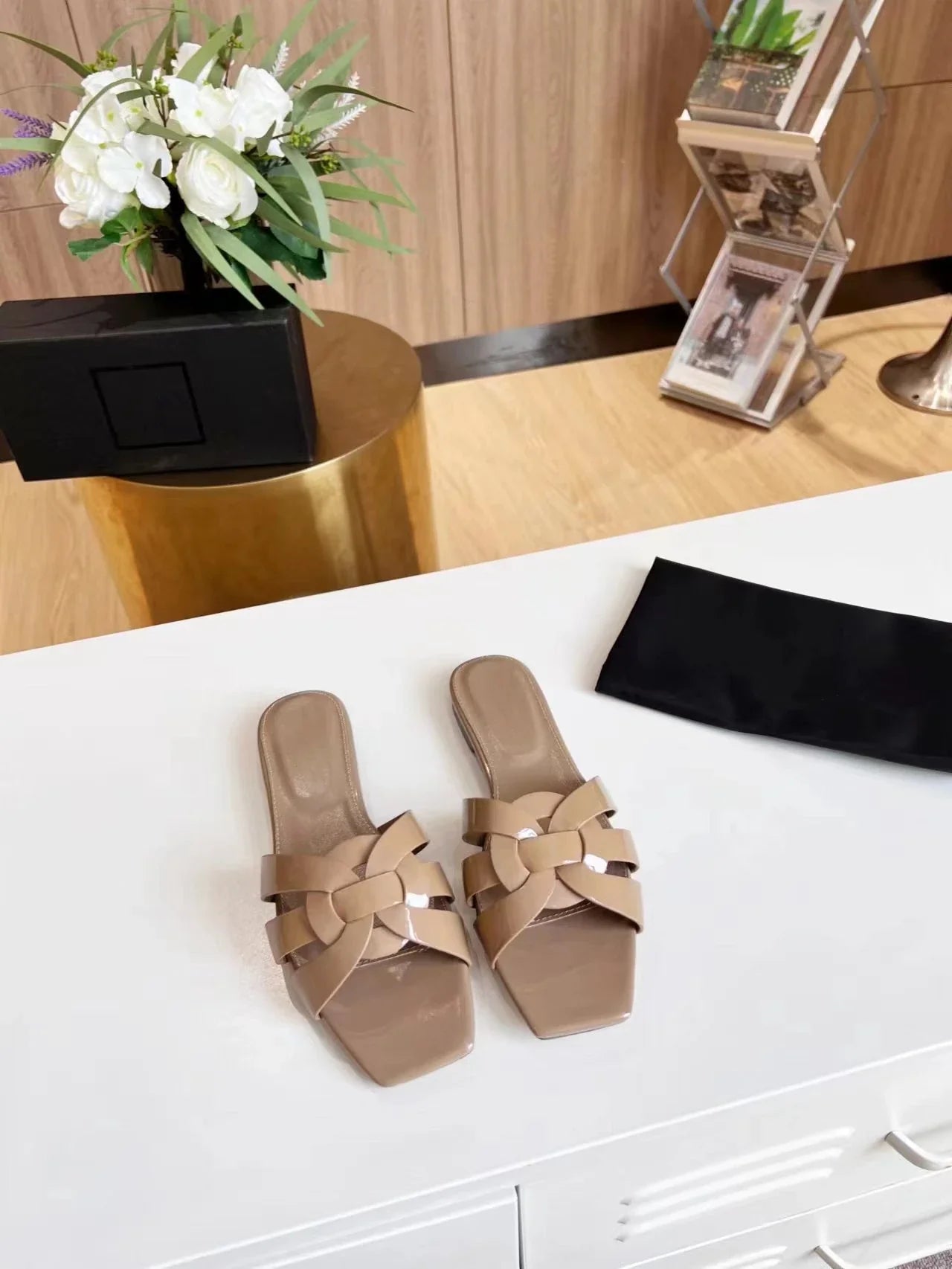 Authentic Leather Comfortable Sandal Slides