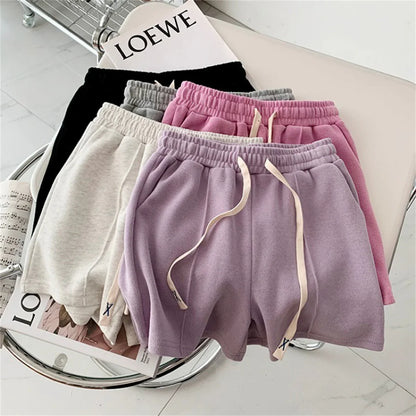 Casual High Waist Sporty Shorts - BritishElegance