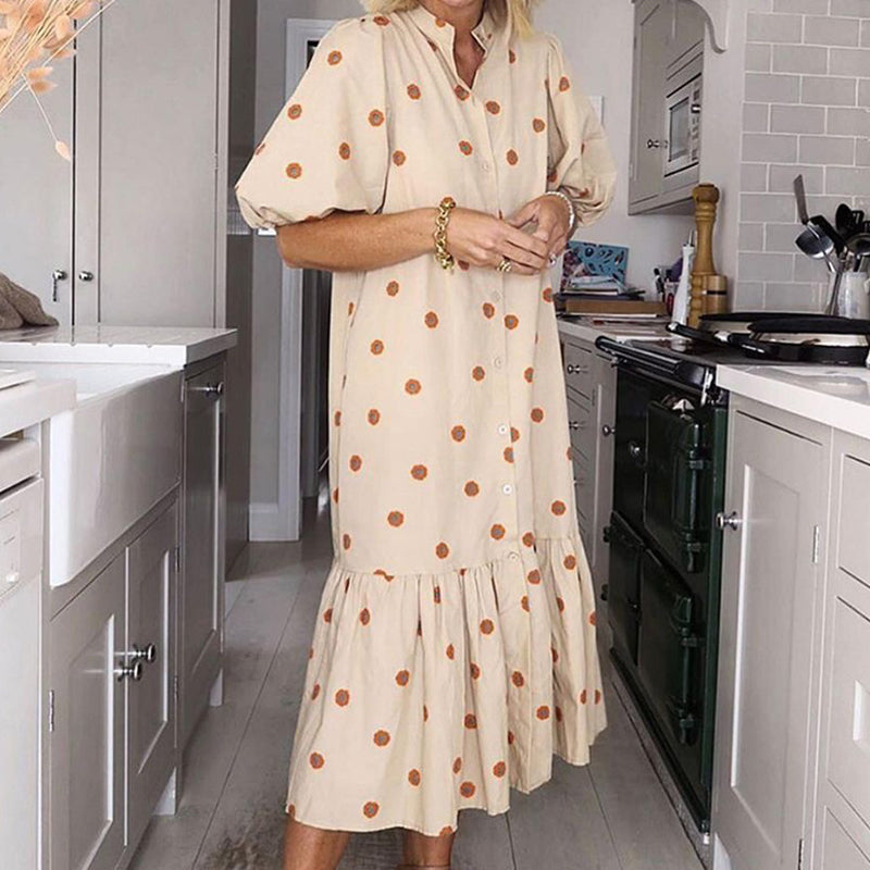 Casual Floral Maxi Summer Dress