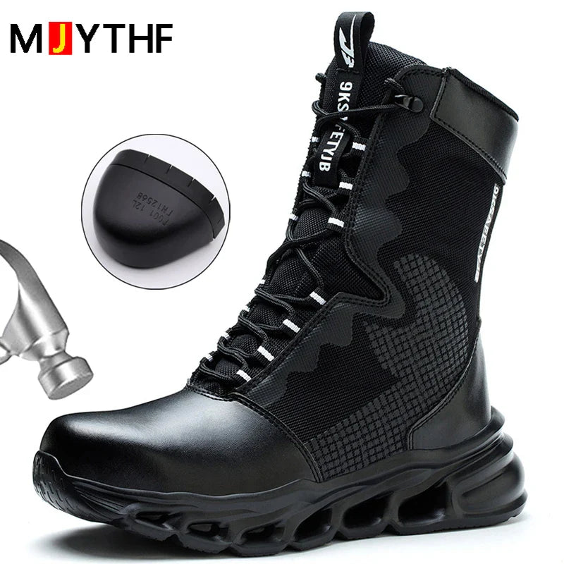 Men's Lightweight Waterproof Work Boots - BritishElegance
