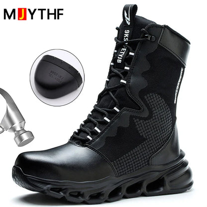 Men's Lightweight Waterproof Work Boots - BritishElegance