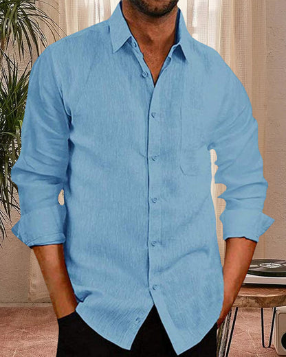 Shirt – Button Front & Curved Hem For Easy Layering