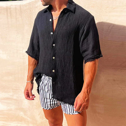 Shirt - Distressed Front And Shoulder Cutouts & Airflow