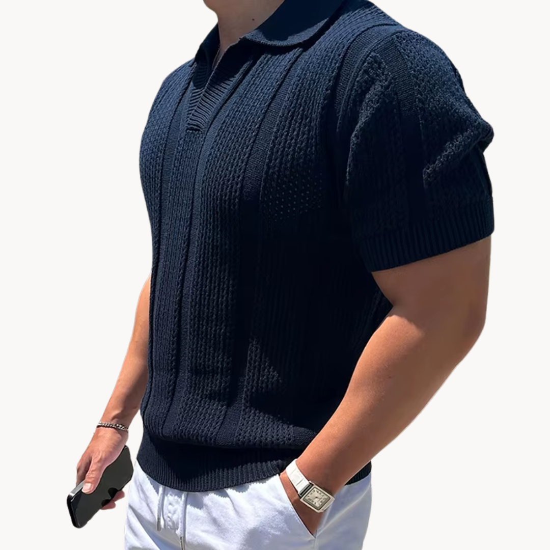 Shirt – Open Collar Mesh Blend & Breathable Airflow