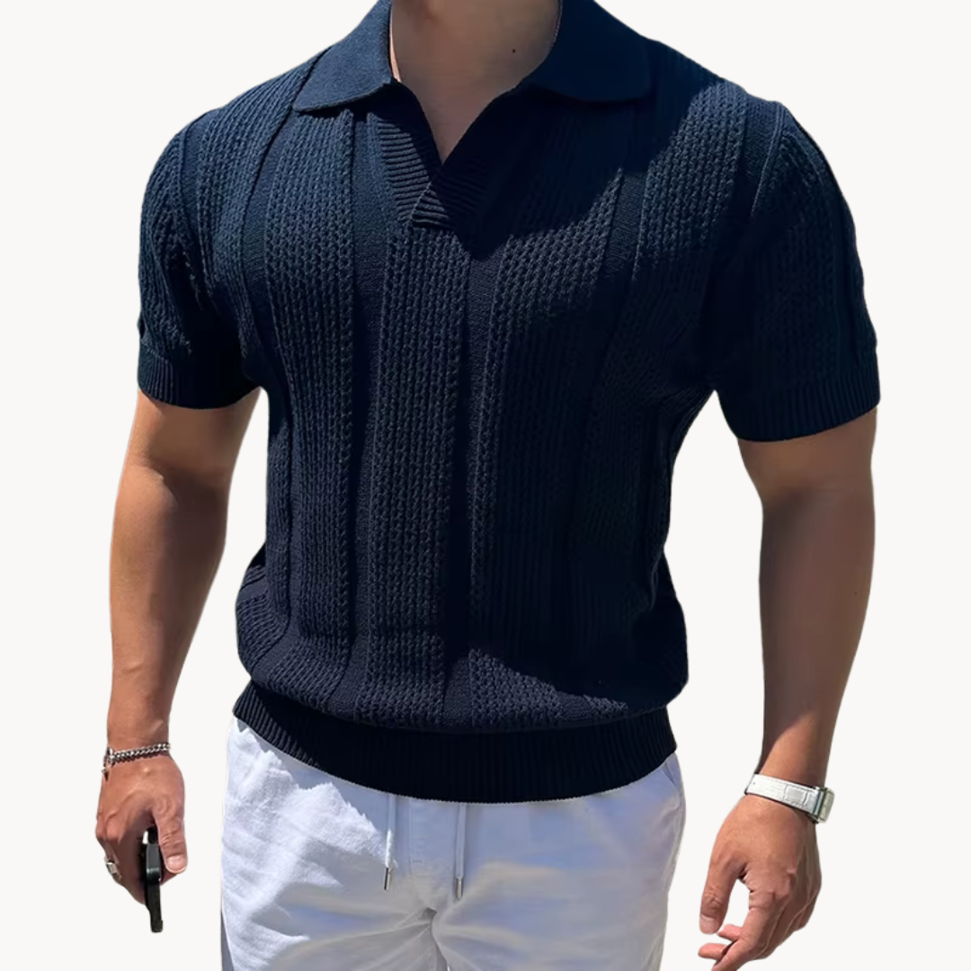 Shirt – Open Collar Mesh Blend & Breathable Airflow