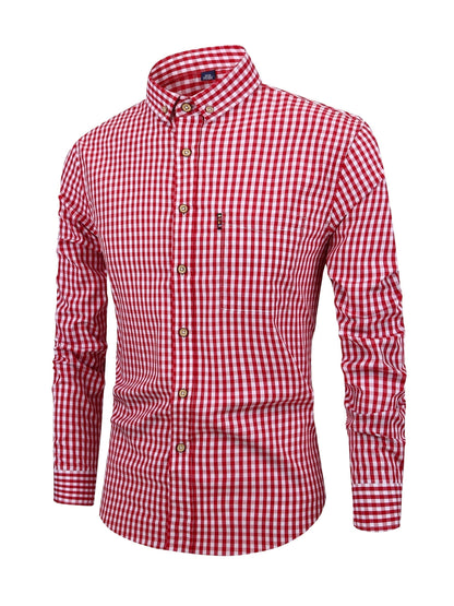 Shirt - Plaid Check And Soft Blend For Natural Movement