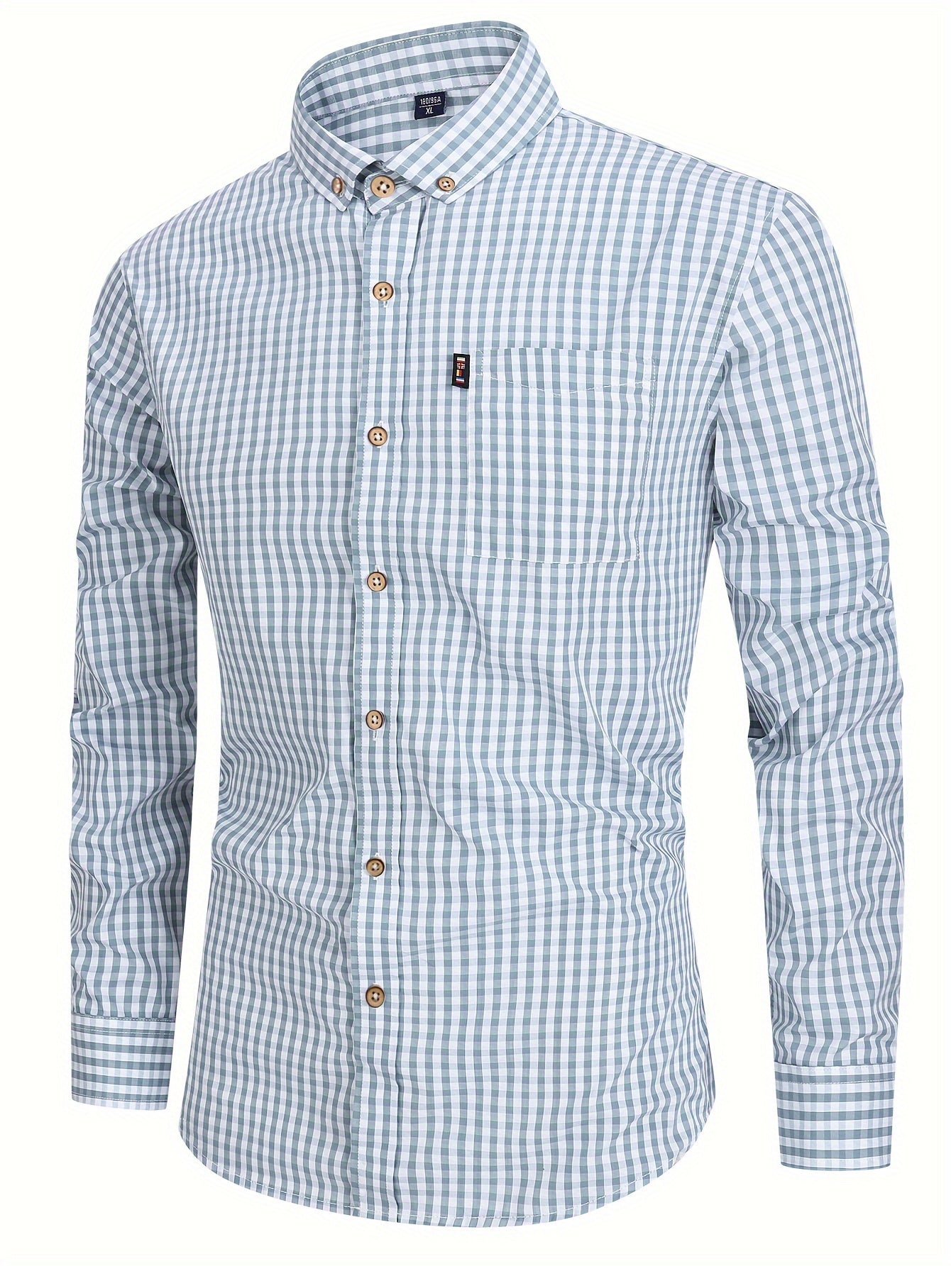 Shirt - Plaid Check And Soft Blend For Natural Movement