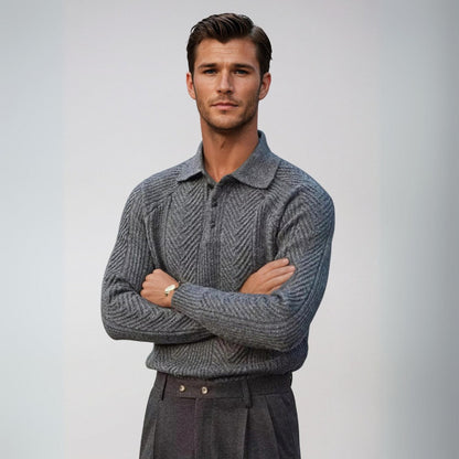 Shirt - Ribbed Collar And Thermal Polyester Blend Comfort