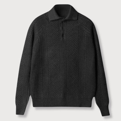 Shirt - Ribbed Collar And Thermal Polyester Blend Comfort