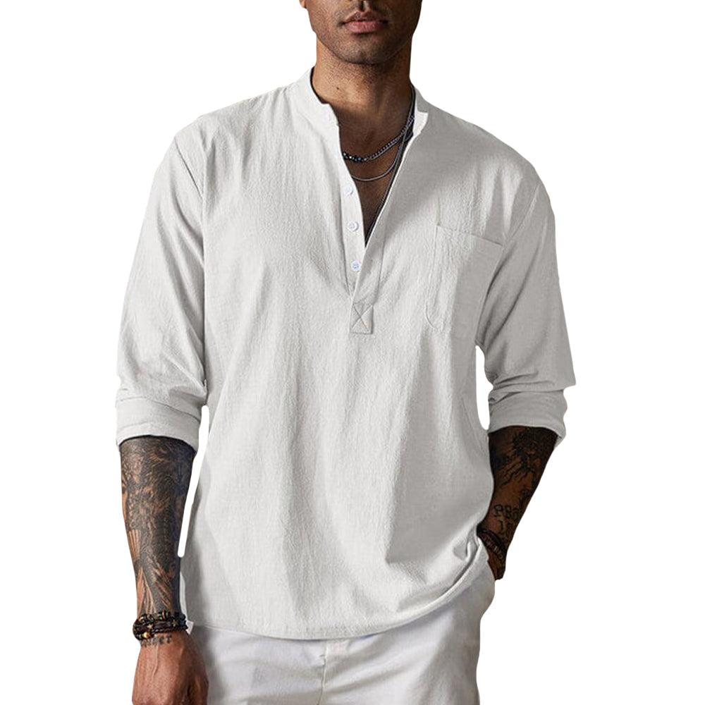 Shirt - Rumpled Texture & Breathable Blend For Comfort