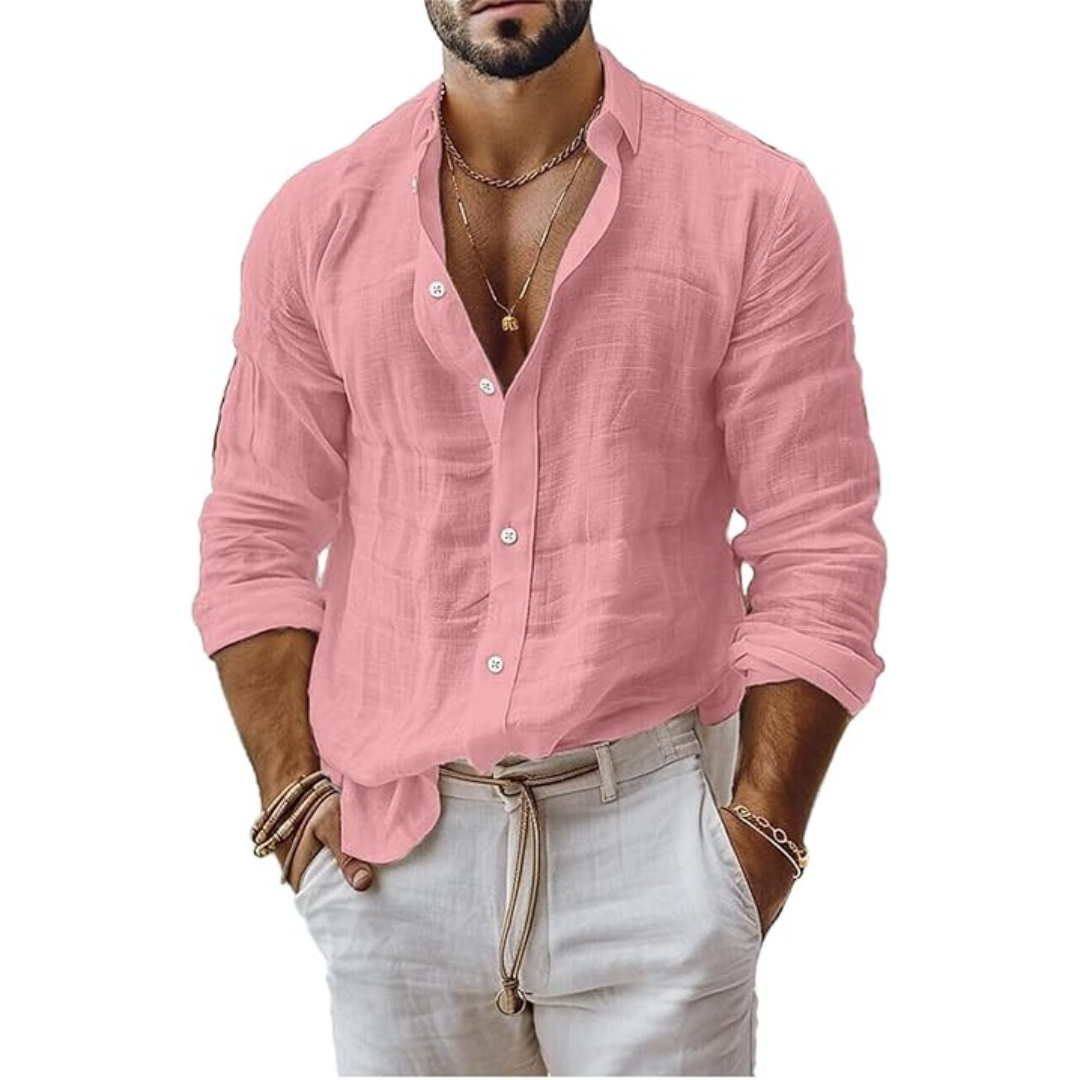 Shirt - Slim Cut Lightweight Blend And Neat Under Jacket