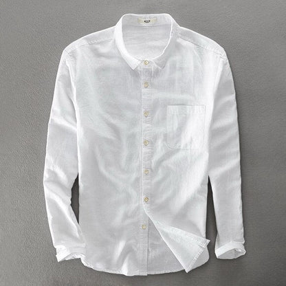 Shirt - Soft Blend Classic Collar And Button Front Airflow