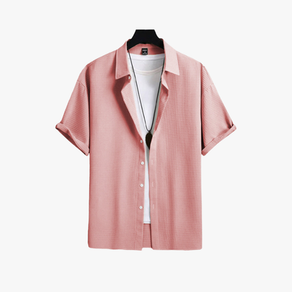 Shirt – Waffle Knit Natural Blend And Breathable Fit
