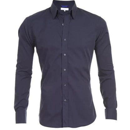 Shirt - Wrinkle Resistant Blend Zip Front & Smooth Drape