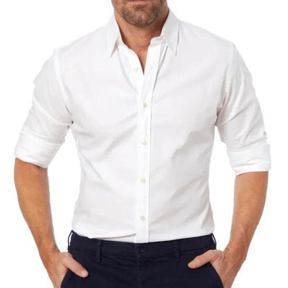 Shirt - Wrinkle Resistant Blend Zip Front & Smooth Drape